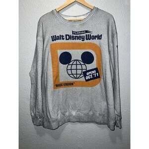 Disney World Sweatshirt 50th Vault Collection 1971 L Magic Kingdom WDW